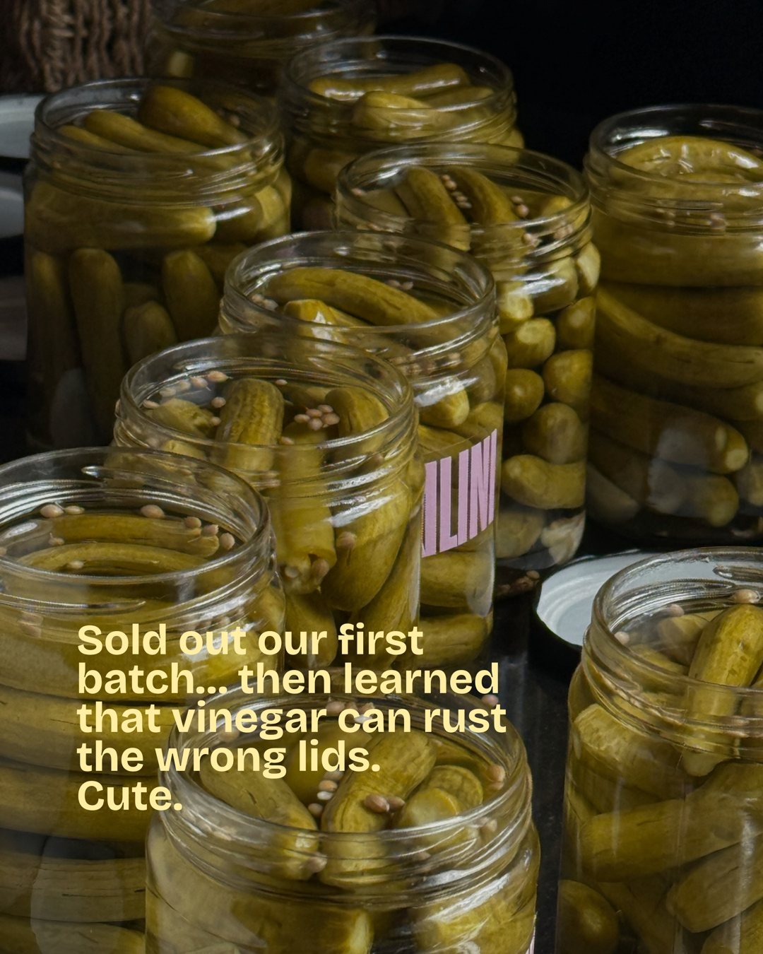 Pickilini founder carousel slide 5: The wrong lids